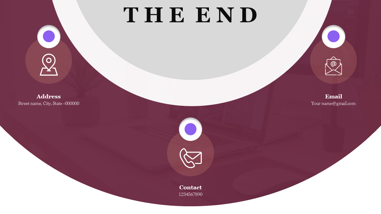Creative The End Slide PowerPoint Presentation Template